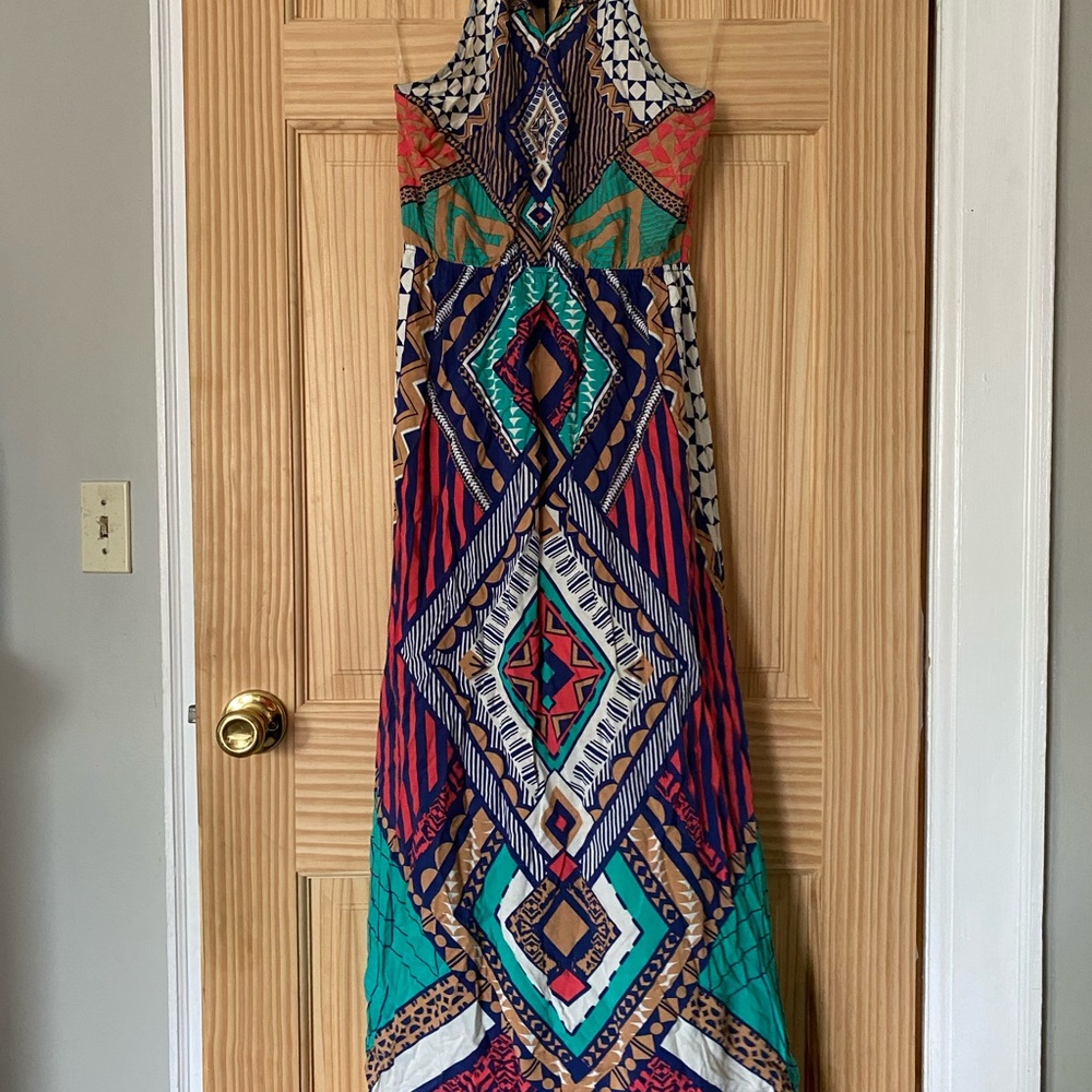 Colored maxi dress